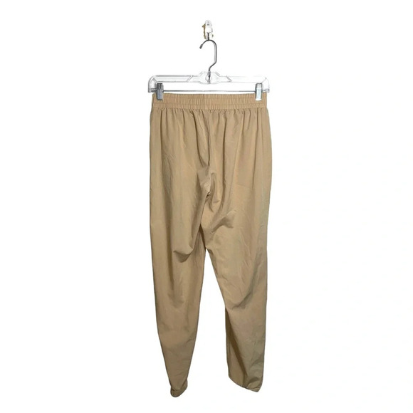 Old Navy StretchTech Tan Mid-rise Zip Ankle Relaxed Jogger Pants Small Women’s - Picture 7 of 13